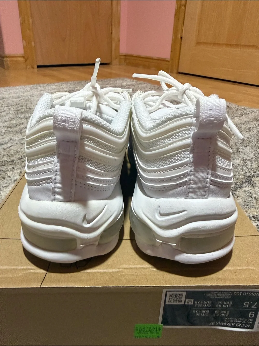 Women’s Nike Air Max 97 size 9 all white